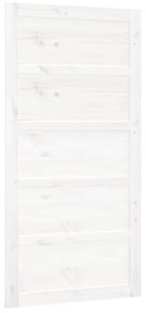 Fehér tömör fenyőfa istálló stílusú ajtó 100 x 1,8 x 204,5 cm