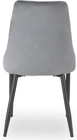 Étkezőszék szürke bársony kárpittal – BARI