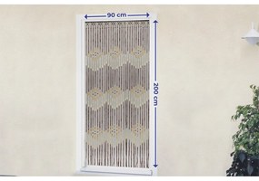 Fa-bambusz függöny ajtóra 200x90 cm - Maximex