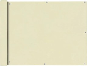 vidaXL 90x600 cm krém Oxfrod szövetű erkély ablak sötétítő