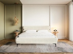 Franciaágy 180 cm Rirri 180B (ágyráccsal) (krém + fekete). 1099869