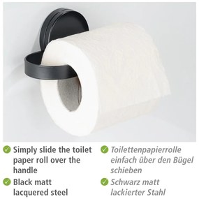 Static-Loc® Pavia fekete wc-papír tartó - Wenko