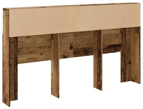 antik fa színű szerelt fa áthidalószekrény 180 x 19 x 103,5 cm