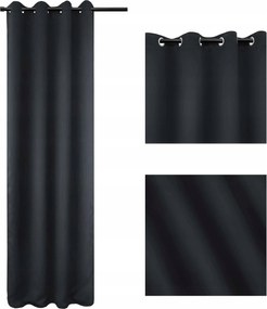 Függöny huzat Sötétítő Blackout 140x250 Sötétszürke Arctic