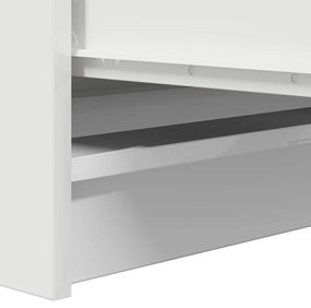 fehér szerelt fa tálalóasztal 100x35x99 cm