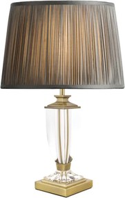LAURA ASHLEY 3688771-Q CARSON Kristály Asztali lámpa Antik sárgaréz, Fehér B22 IP20