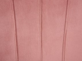 Rózsaszín bársonyfotel LOVIKKA Beliani