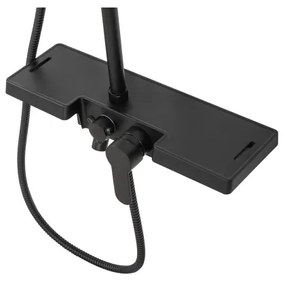 REA-P0636 - BRAVO matt fekete zuhanyszett