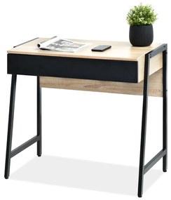 PC asztal Norway (tölgy + fekete). 1109804