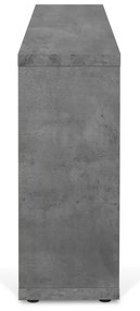 Szürke könyvespolc beton dekorral 150x83 cm Berlin – TemaHome