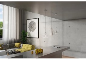 Csillár zsinóron DEMI 1xE27/60W/230V fehér