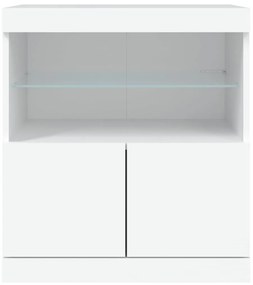 fehér tálalószekrény LED-világítással 60 x 37 x 67 cm