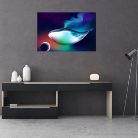 Kép - Egy bálna az űrben (90x60 cm)