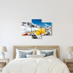 Kép - Kemping a hegyekben (90x60 cm)