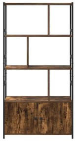 Könyvespolc Füstölt tölgy 80 x 30 x 155.5 cm Faanyag