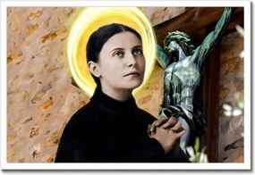 Poszterek keretben 60x40 Szent Gemma Galgani