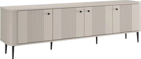 Vesper 4D tévéállvány 187 cm – kasmír / fekete lábak