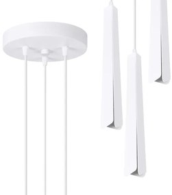 Sollux SL.1398 - Csillár zsinóron PRYSM 3xG9/8W/230V fehér