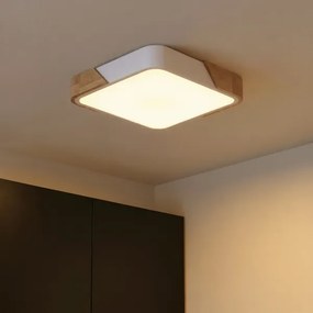 Brilagi - LED mennyezeti lámpa PILANA LED/24W/230V tölgy/fehér 32x32 cm