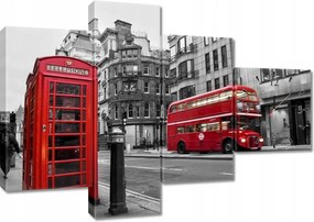 Faliórák 100x70 London Fülke Busz