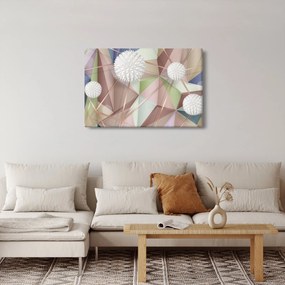 Kép - 3D absztrakció pasztell színekben (90x60 cm)