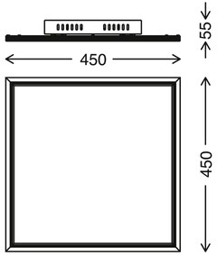 Telefunken 300906TF - LED dimmelhető panel 24W/230V + távirányító 3000-6000K