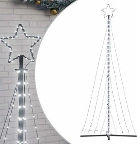 vidaXL hideg fehér LED karácsonyfa 447 LED 250 cm