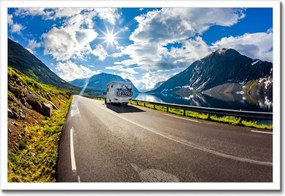 Poszterek keretben 60x40 Lakókocsis turizmus