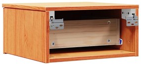 Éjjeli asztal 2 pcs Viaszbarna 37 x 35 x 18.5 cm Tömör fenyőfa