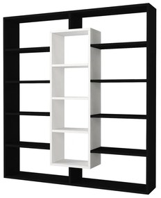 könyvespolc Ample - Black, White