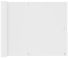fehér oxford-szövet erkélyparaván 75 x 300 cm