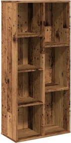vidaXL antik fa színű könyvszekrény 50 x 25 x 104 cm