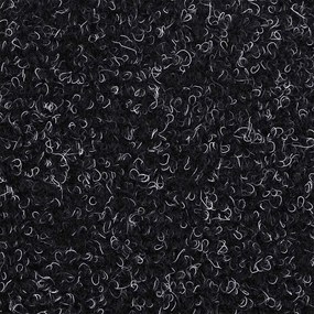 20 db öntapadós lépcsőszőnyeg, 65 x 21 x 4 cm, fekete, nagy félkör alakú