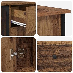 vidaXL Asztal Öreg fa 141 x 141 x 75 cm Faanyag