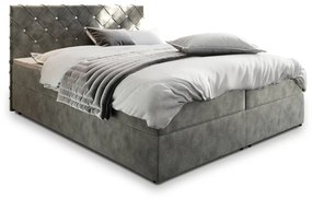 IRANA kárpitozott boxspring ágy, 160x200,  magic velvet 2217