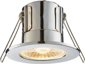 ENDON 74031 SHIELDECO Fürdőszobai Beépíthető Lámpa Króm, Átlátszó LED IP20
