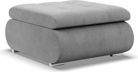 Tokio puff, kordbársony, szürke