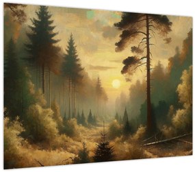 Kép - Napfény az erdőben (70x50 cm)