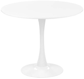 Fehér Dizájn Étkezőasztal ⌀ 90 cm BOCA Beliani