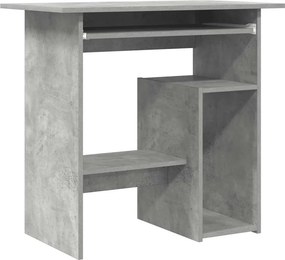 vidaXL betonszürke szerelt fa íróasztal 80 x 45 x 74 cm
