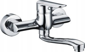 Elegáns fali gömb mosdó csaptelep Duro.prisma 15CM Króm