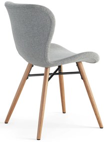 MAZZONI EXPORT ALTEA Szürke (Rio 180 szövet)/ természetes tölgy lábak - MODERN SZÉK NAPPALIBA/ÉTKEZŐBE/KONYHÁBA/ IRODÁBA