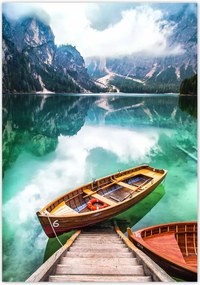 Poszterek 70x100 Csónak a hegyi tavon