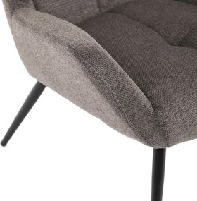 Fotel (füles), szürke, szövet, AK-H9206 GREY2