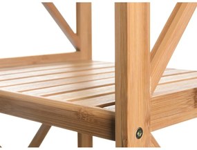Natúr színű bambusz fürdőszobai polcos állvány 36,5x153 cm – Casa Selección