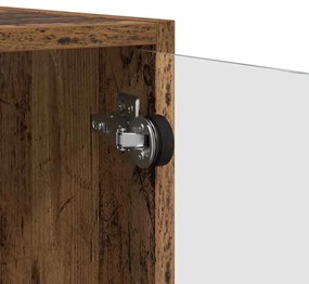 Fali Szekrények 2 pcs Öreg fa 68 x 37 x 35 cm Faanyag