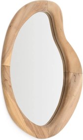 Fali tükör tömörfa kerettel 44x68 cm Selem – Kave Home