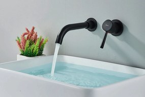 Falra szerelhető csaptelep Rea Lungo LONG black mat + box