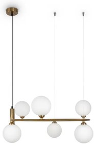 Maytoni MOD013PL-06BS1 - Csillár zsinóron RING 6xG9/25W/230V réz