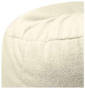 Krémszínű buklé babzsákfotel Om 110 – SLOWDOWN